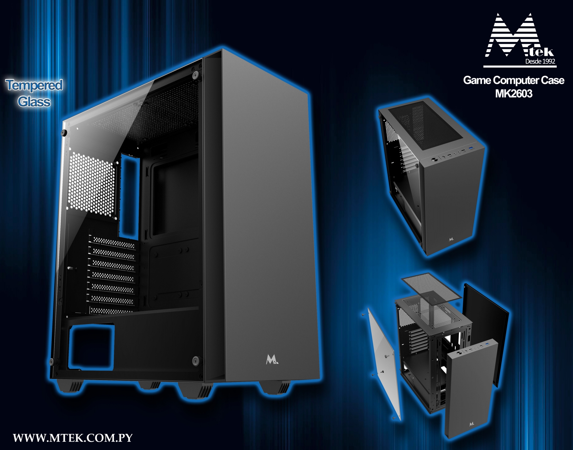 Computer Game Case FAN RGB - MK-2603