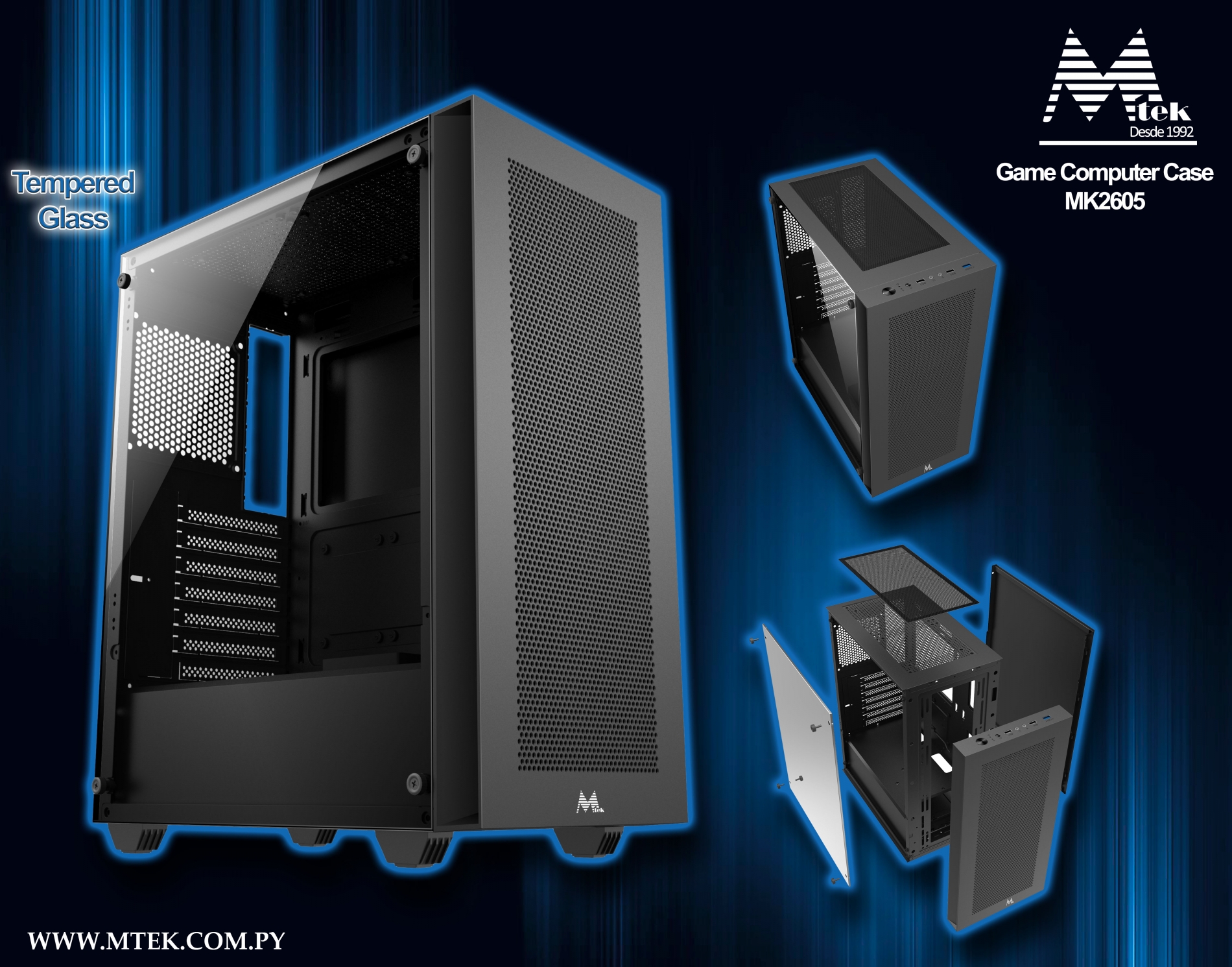 Computer Game Case FAN RGB - MK-2605