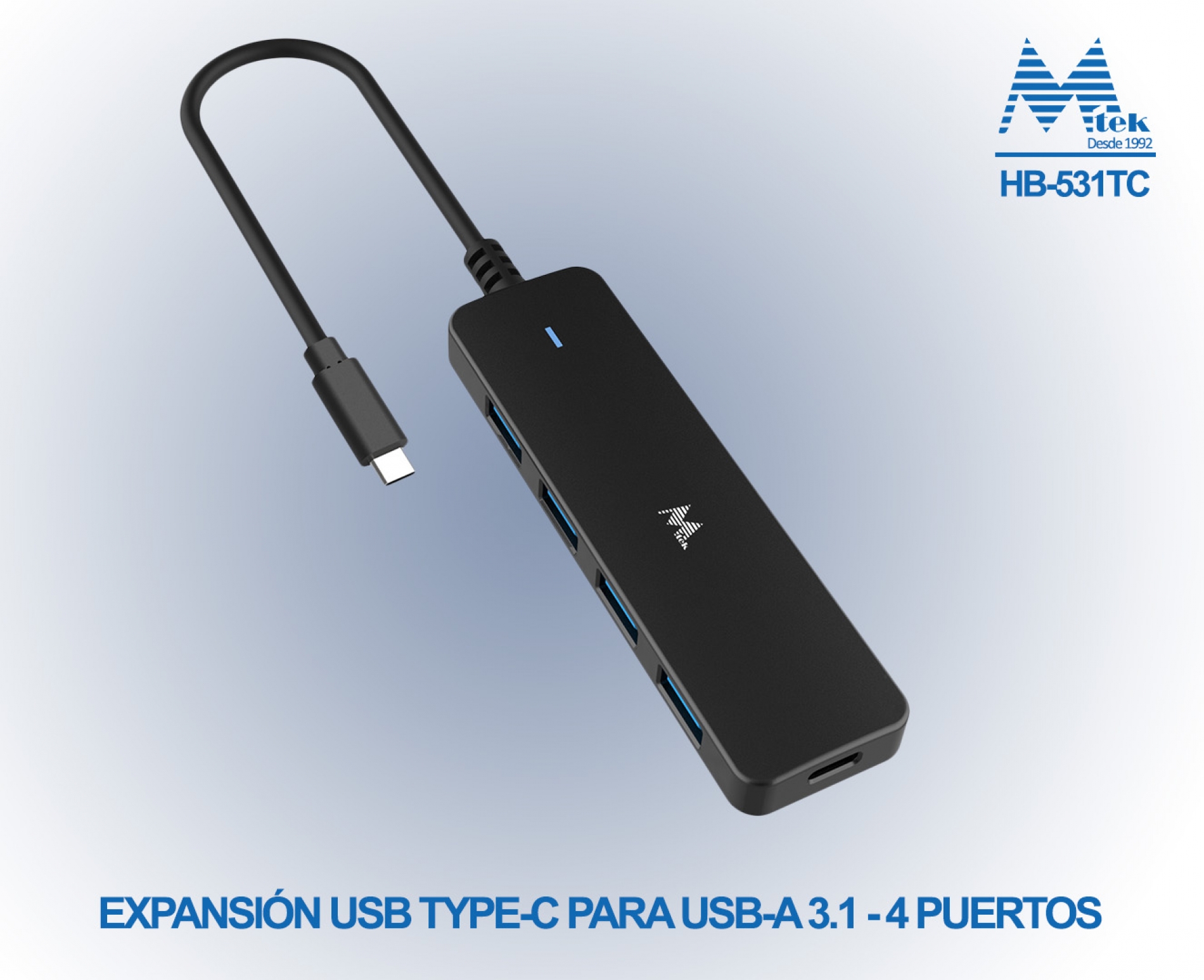 HUB USB TYPE- C A USB 3.1 - HB-531TC