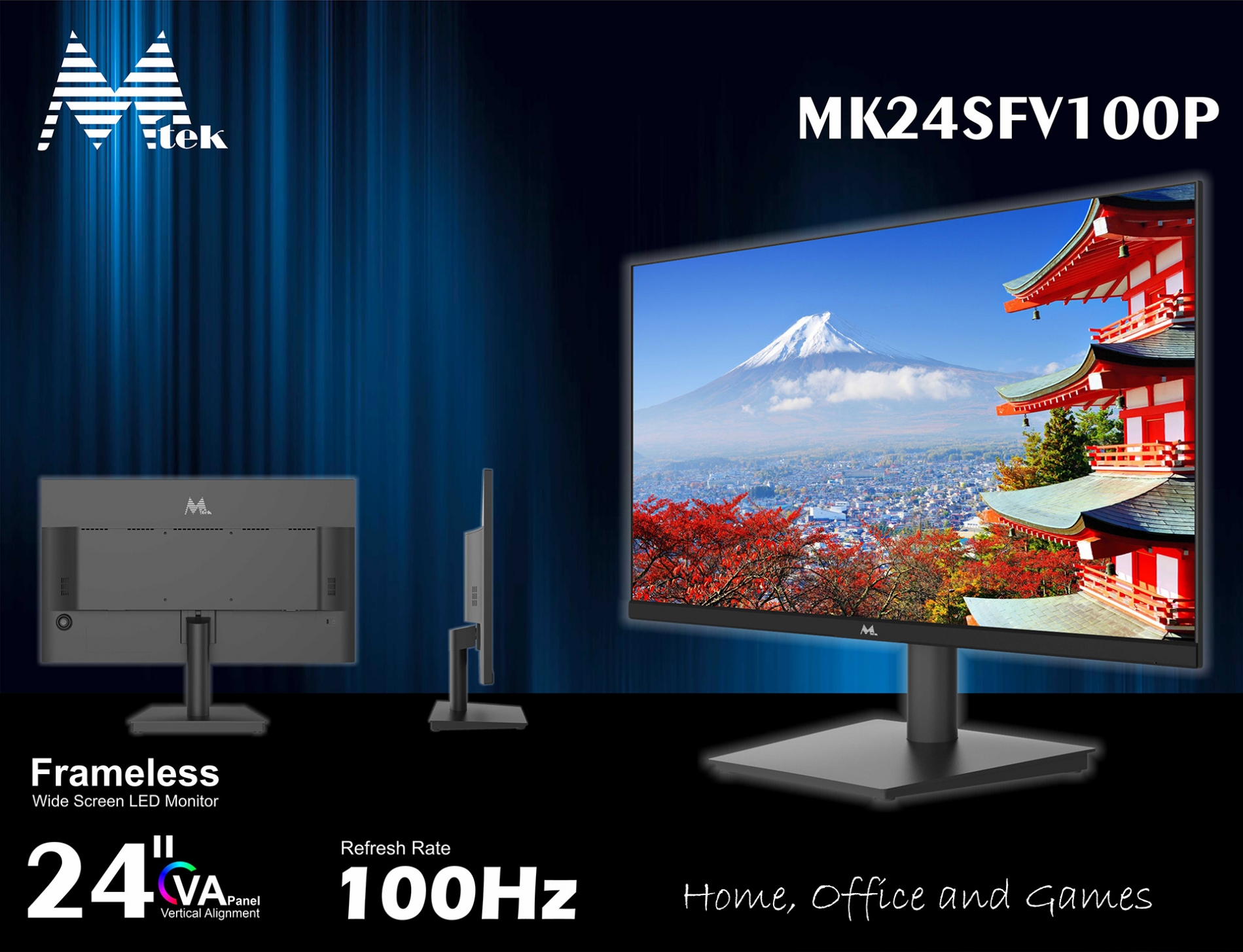 Monitor 24 Ultra Slim 100Hz - MK24SFV100P