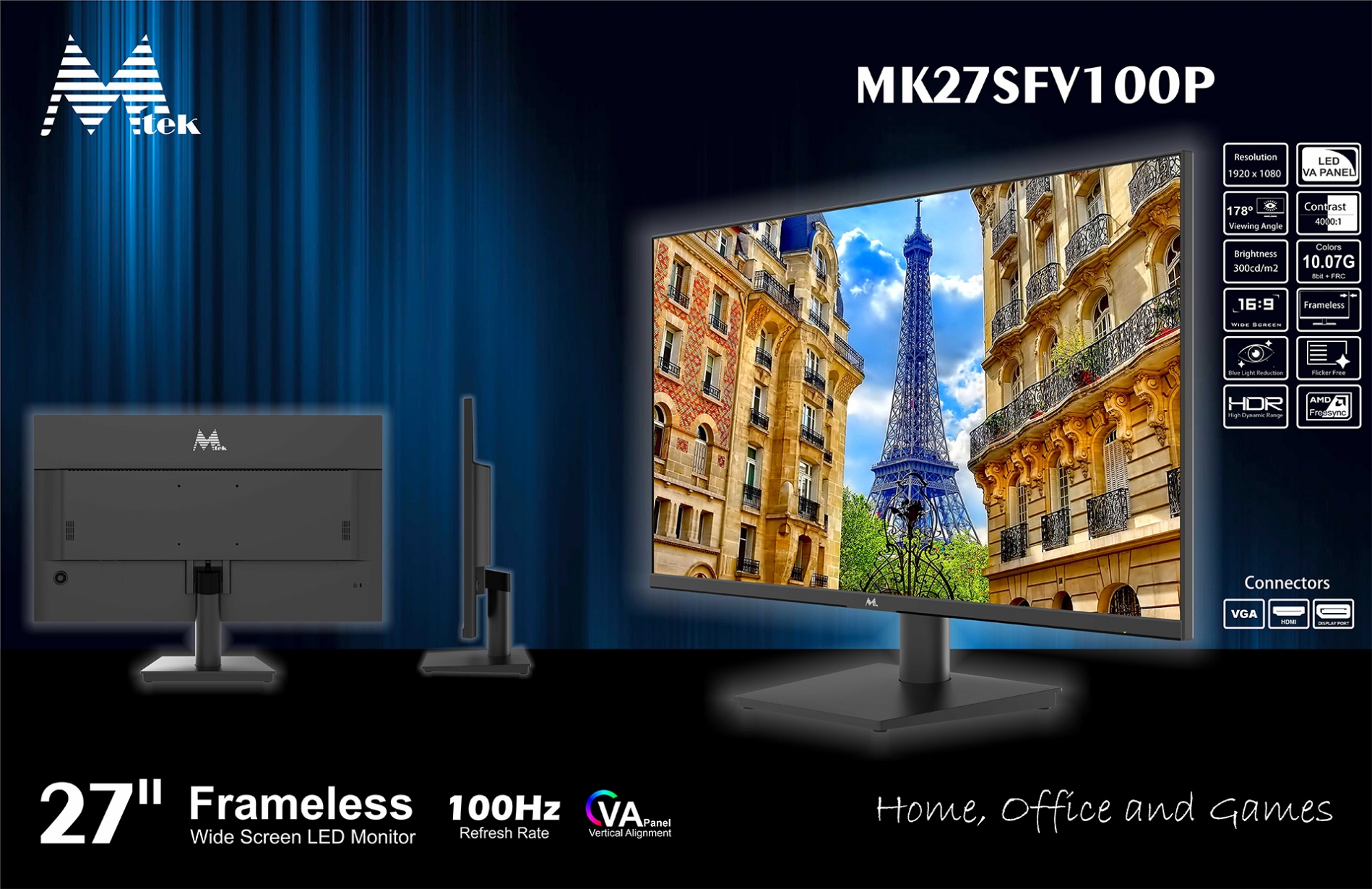 Monitor 27 Ultra Slim 100hz - MK27SFV100P