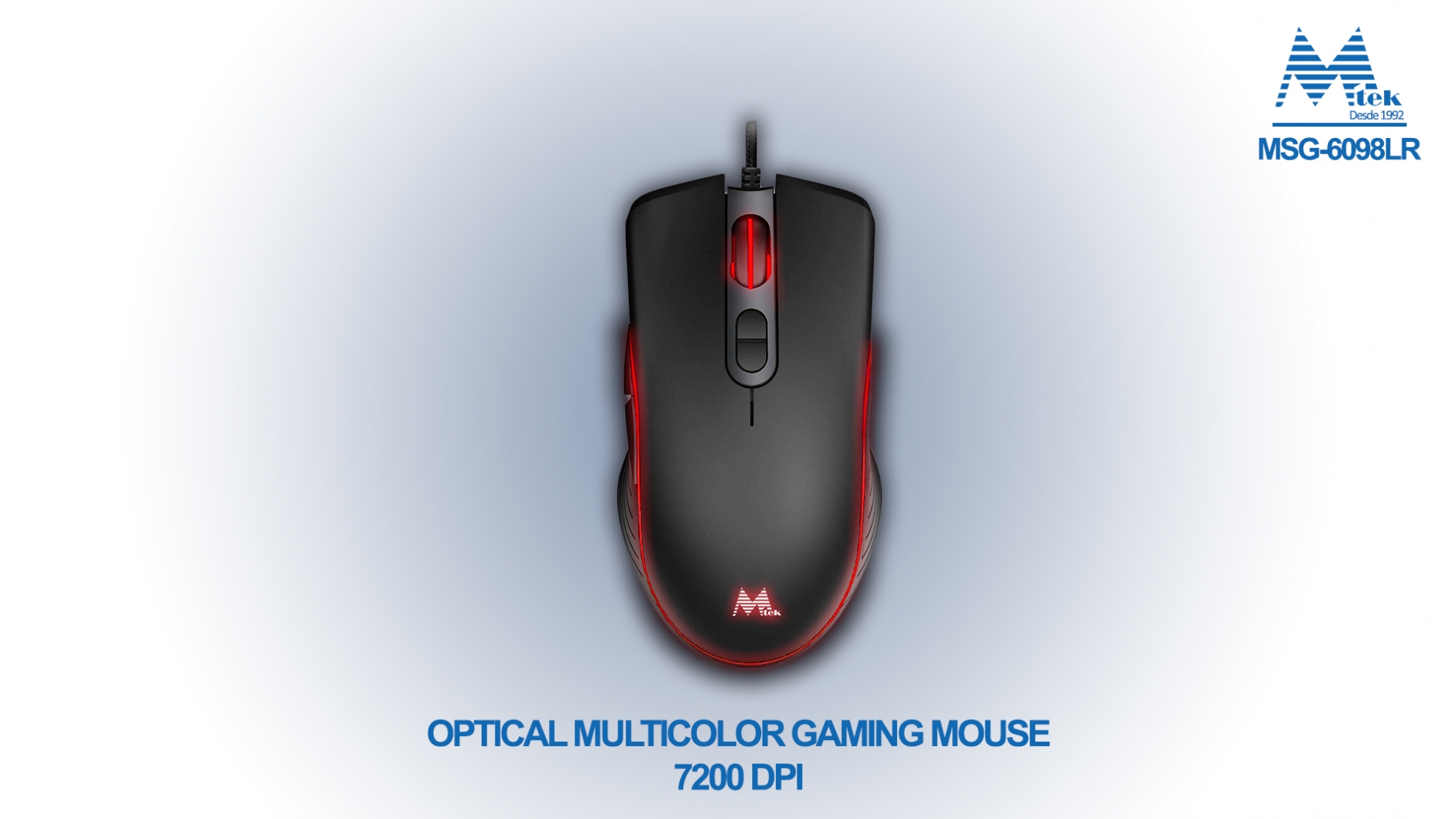MOUSE PARA JUEGOS MULTICOLOR - MSG-6098LR