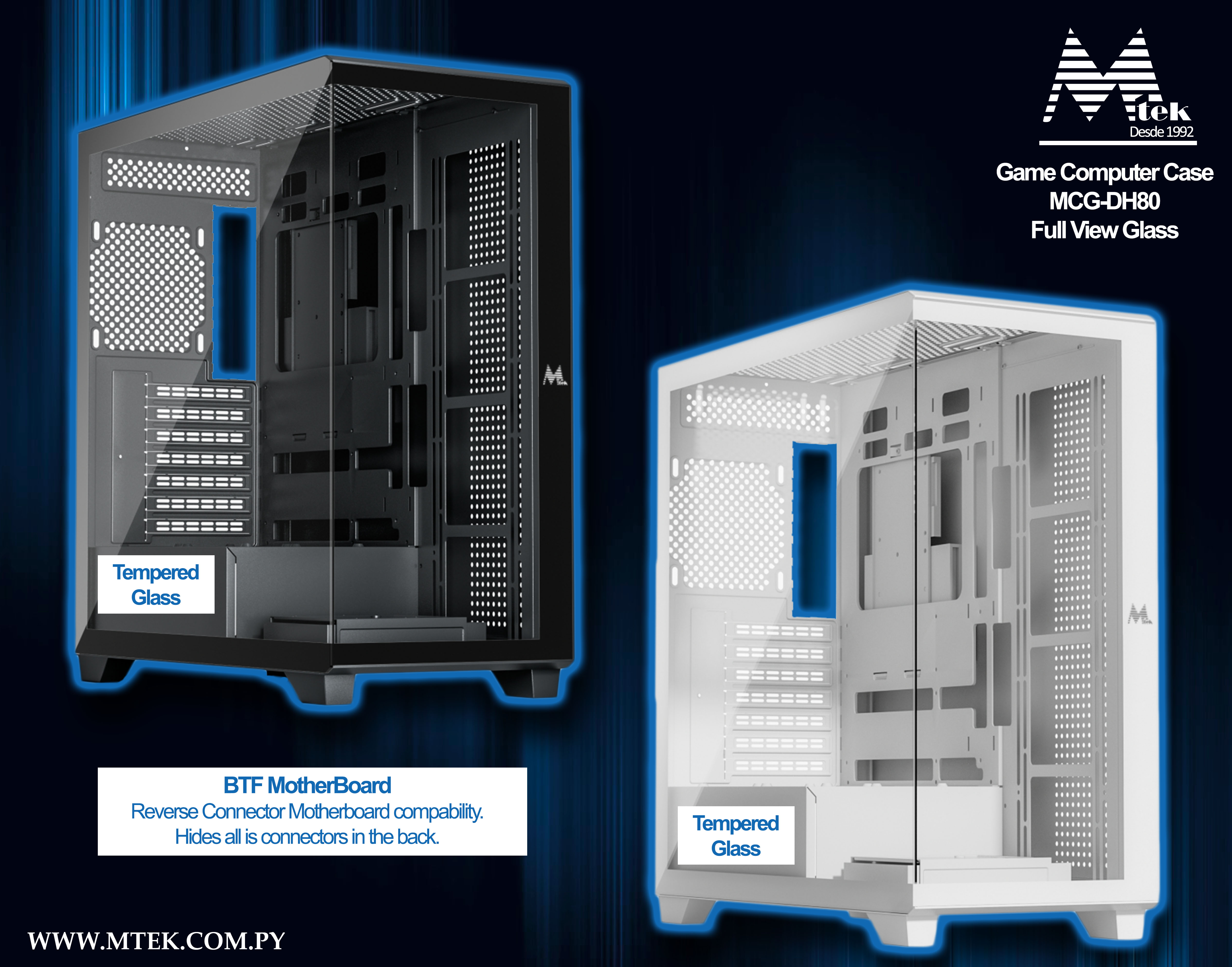 Computer Game Case FAN RGB - MCG-DH80