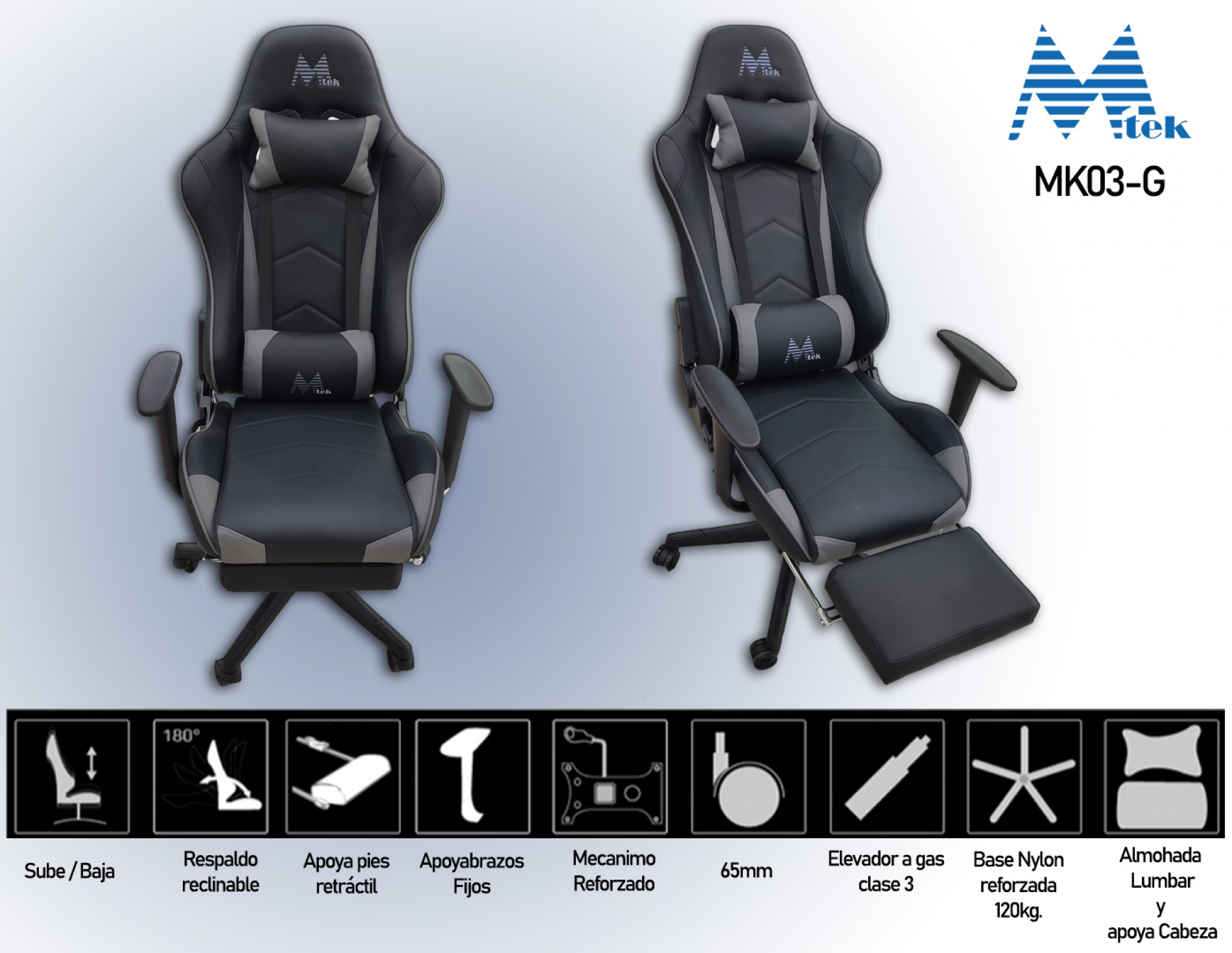 Silla Gamer MK03-G