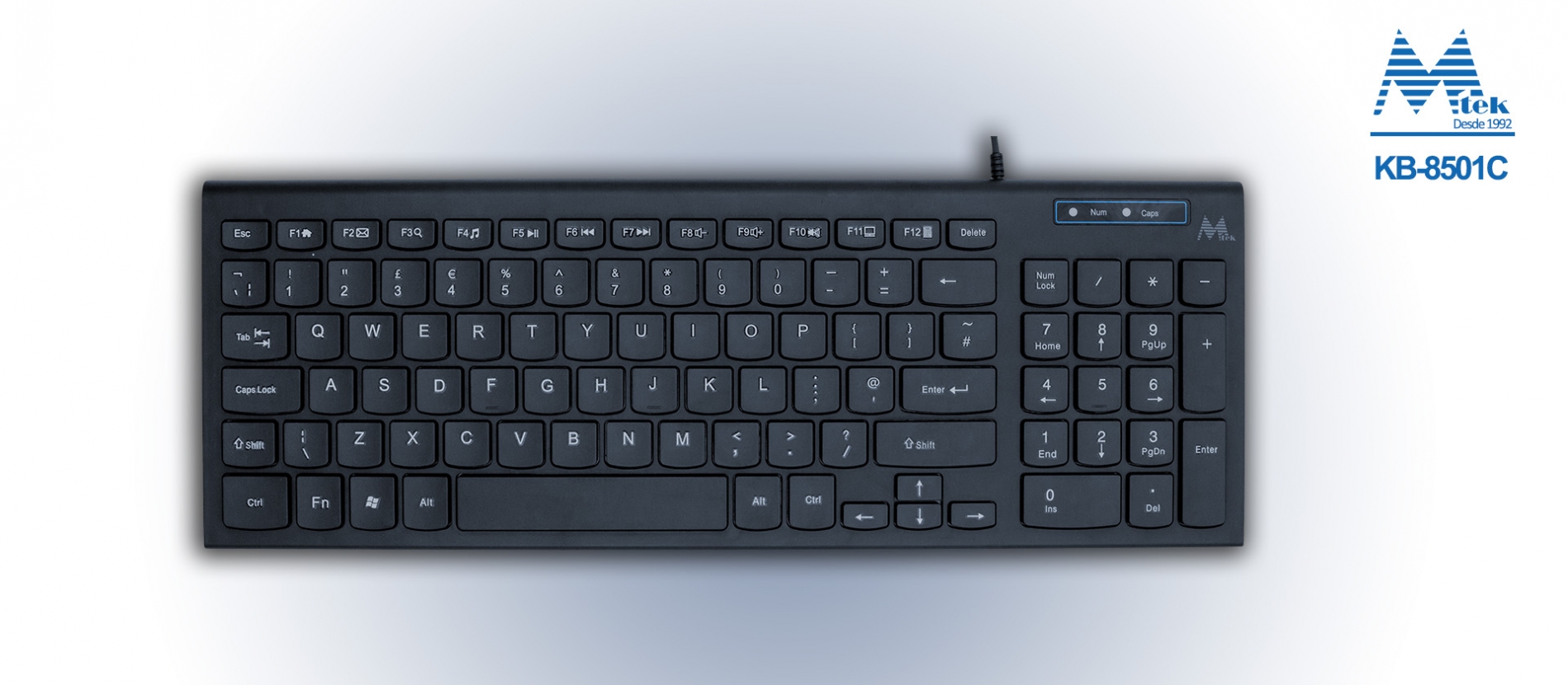 TECLADO USB COMPACTO ULTRAFINO - KB-8501C