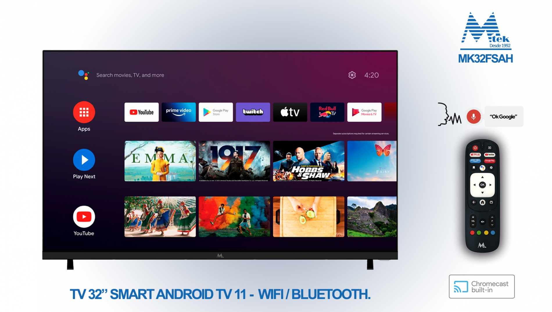 Televisor 32 Smart Android - MK32FSAH