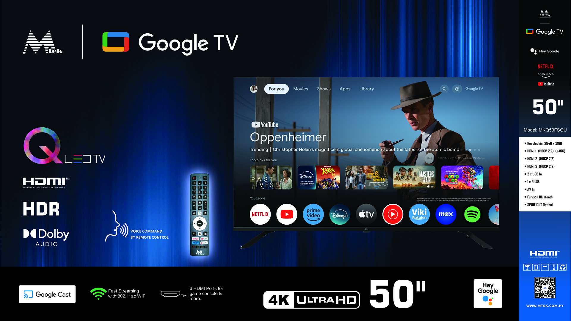 Televisor QLED 50