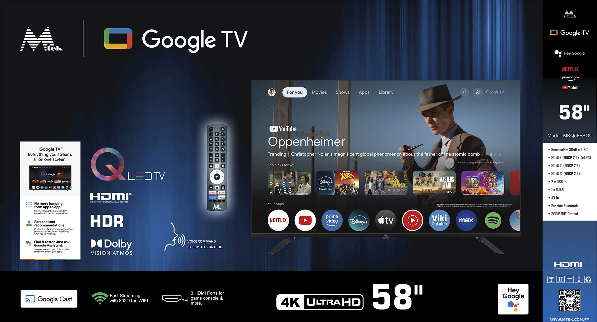 Televisor QLED 58