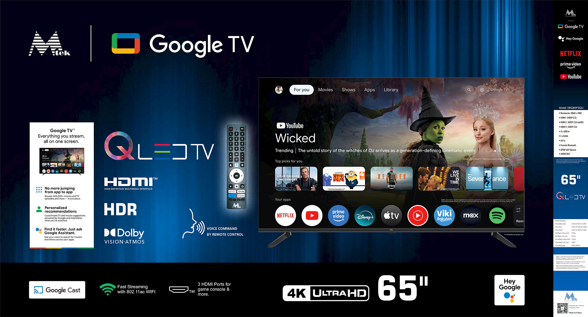 Televisor QLED 65