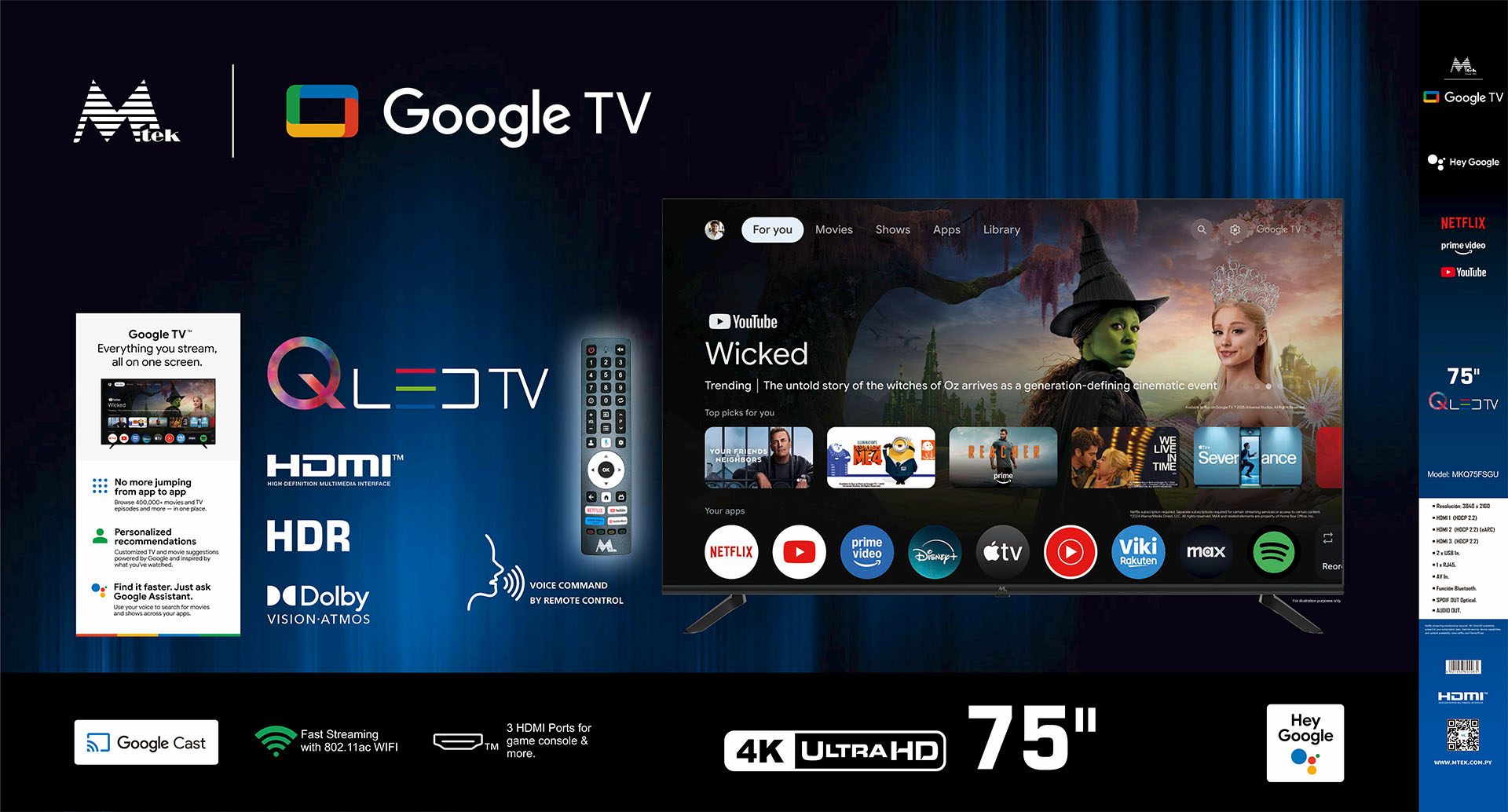 Televisor QLED 75