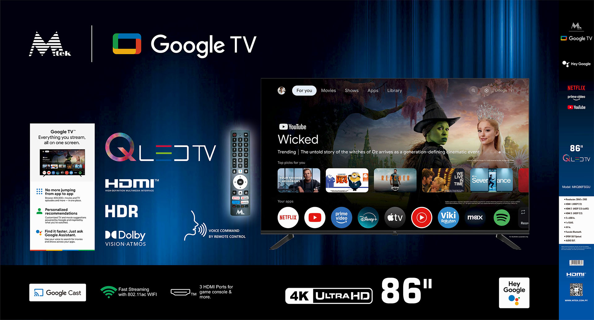 Televisor QLED 86